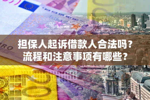 济南担保人起诉借款人合法吗？流程和注意事项有哪些？