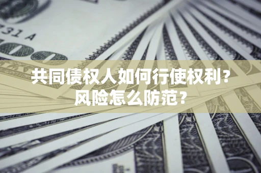 济南共同债权人如何行使权利？风险怎么防范？