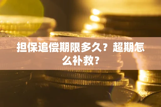 济南担保追偿期限多久？超期怎么补救？