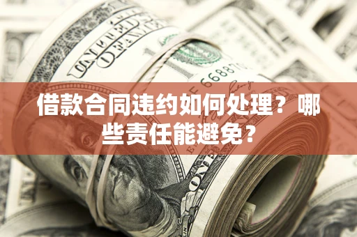 济南借款合同违约如何处理？哪些责任能避免？