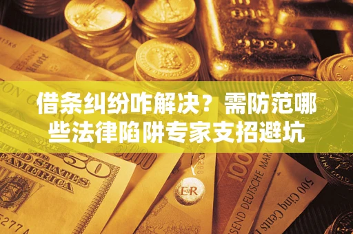 济南借条纠纷咋解决？需防范哪些法律陷阱专家支招避坑