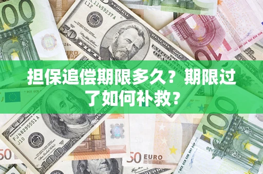 济南担保追偿期限多久？期限过了如何补救？