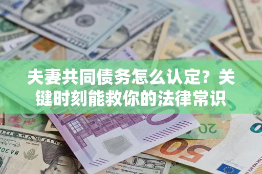 济南夫妻共同债务怎么认定？关键时刻能救你的法律常识